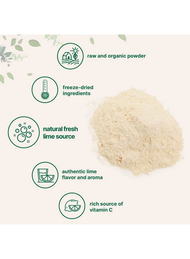 Micro Ingredients Organic Freeze-Dried Lime Powder, 1.5lbs | Raw Lime Juice Flavor, Sugar Free Drink Mix, Rich in Vitamin C | Water Flavor Enhancer, Great for Beverages & Smoothies | Additive Free, Non-GMO - Image 3